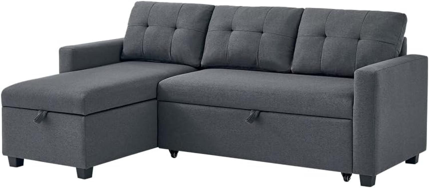 Vitalispa Ecksofa Campina Grau 226 x 161 cm L-Form Bild 1