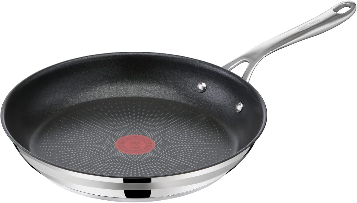 Tefal Bratpfanne Jamie Oliver Cook Smart, Edelstahl (1-tlg), Edelstahl,Antihaftversiegelung,Thermo-Signal,alle Herdarten,Induktion Bild 1