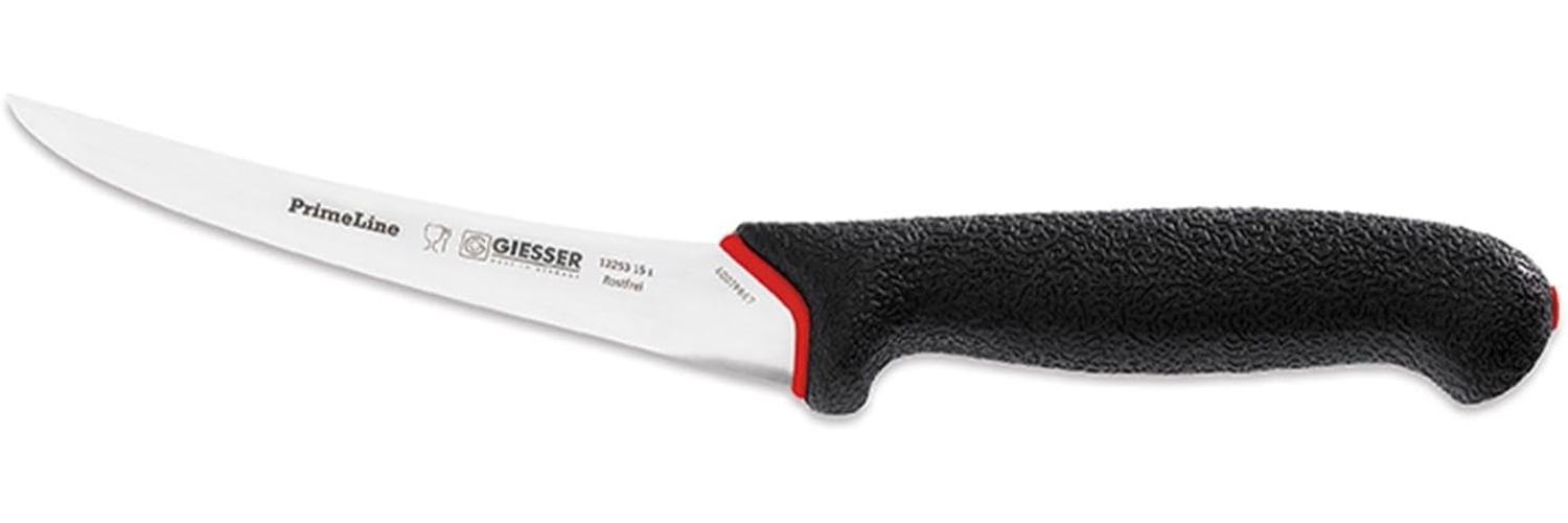 Johannes Giesser Messerfabrik PrimeLine Ausbeinmesser sehr flexibel Messer, Schwarz, 15 cm Bild 1