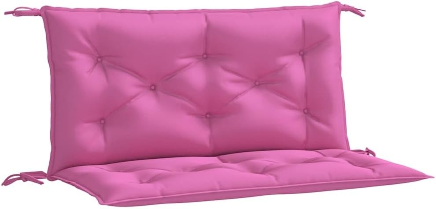vidaXL Gartenbank-Auflagen, 2 Stk., Polyester, Rosa, 100 x 50 x 7 cm Bild 1