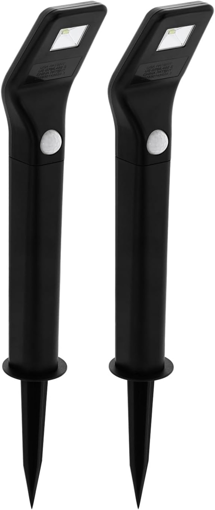 Eglo 48688 2er Set LED Z_SOLAR schwarz L:7cm B:8cm H:36cm Sensor Bild 1