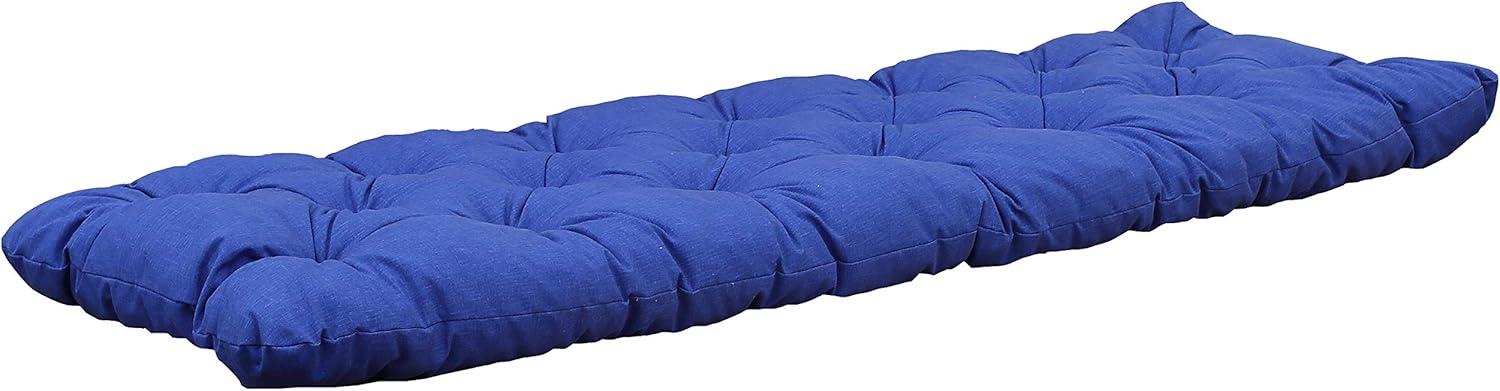 Ambientehome Auflage 3er Bankkissen Bankauflage Polsterkissen, 150 x 50 x 8 cm, blau Bild 1