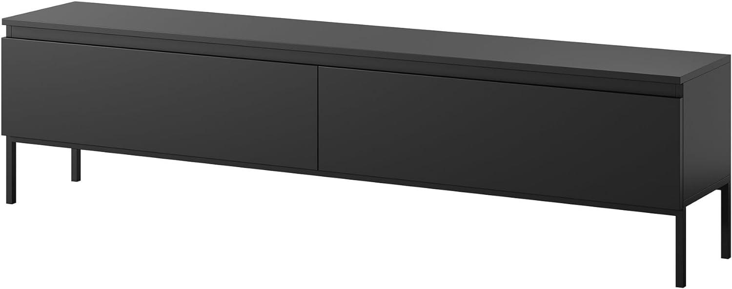 Selsey Bemmi - TV-Schrank Lowboard, Schwarz, 175 cm Bild 1