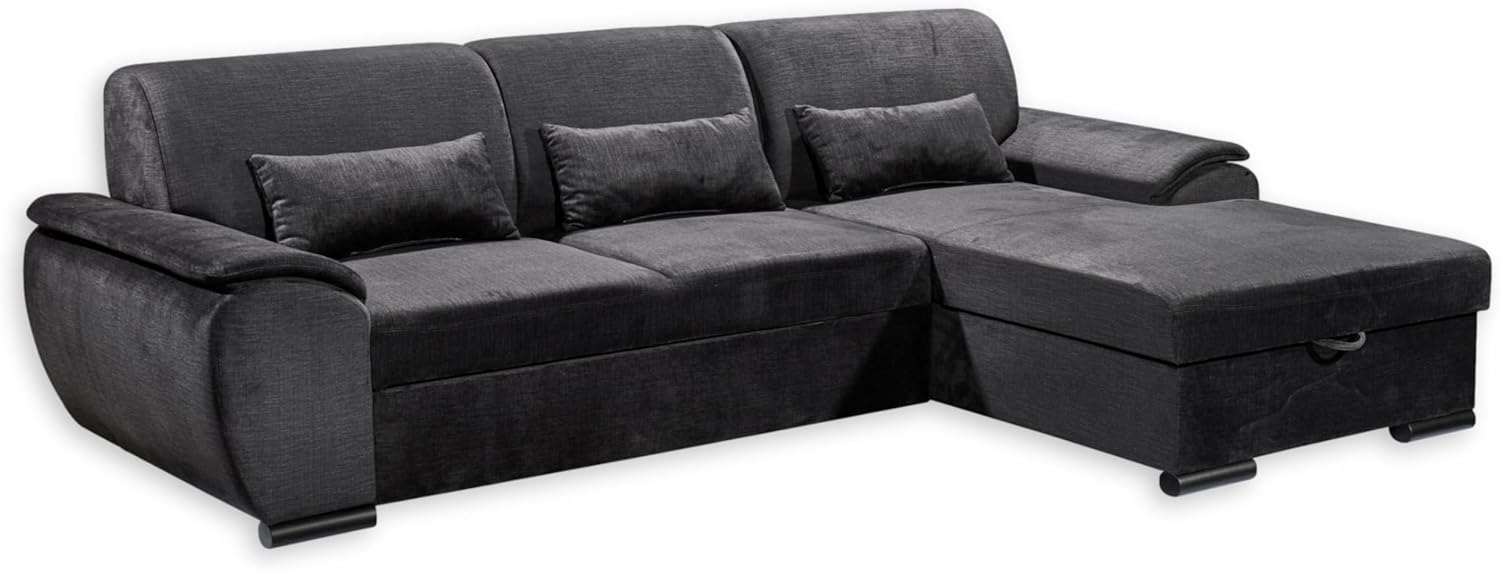 ED EXCITING DESIGN Ecksofa Tampa L-Form, frei im Raum stellbar, mit Bettkasten, Schlaffunktion, 3 Nierenkissen Bild 1