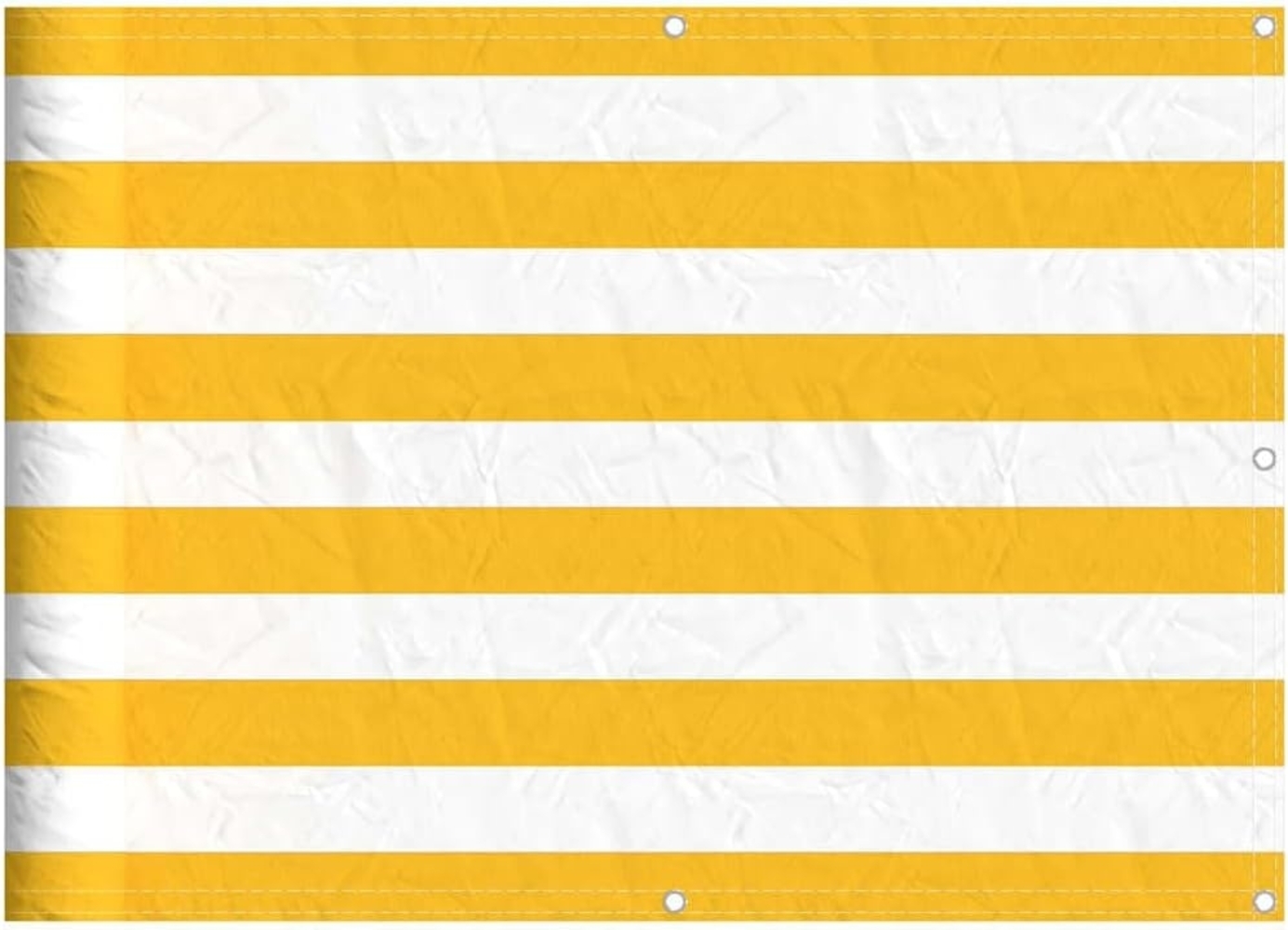 vidaXL Balkon-Sichtschutz Gelb und Weiß Gestreift 75x700 cm 42002039 Bild 1