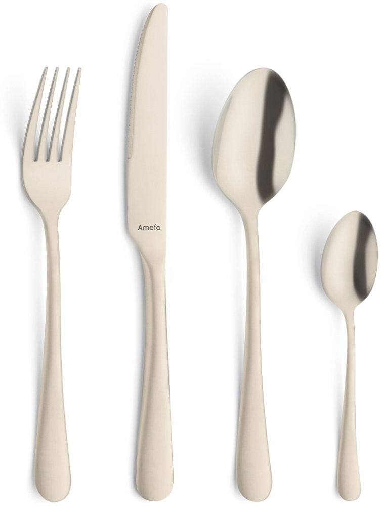 Amefa AUSTIN Besteckset 16-teilig PVD champagner mattiert Bild 1