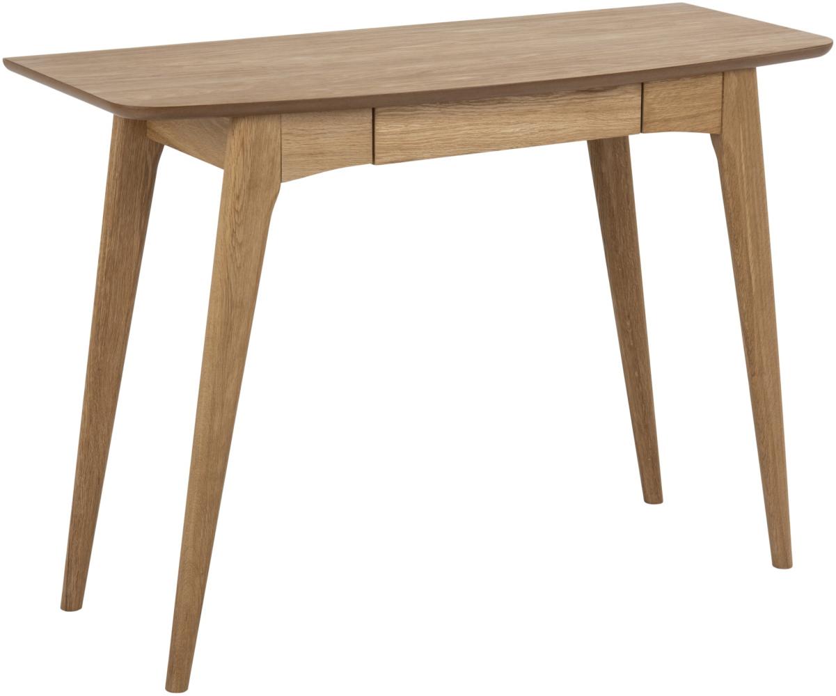 'Woma' Schreibtisch mit Schublade, Eiche furnier, 74 x 45 x 105 cm Bild 1