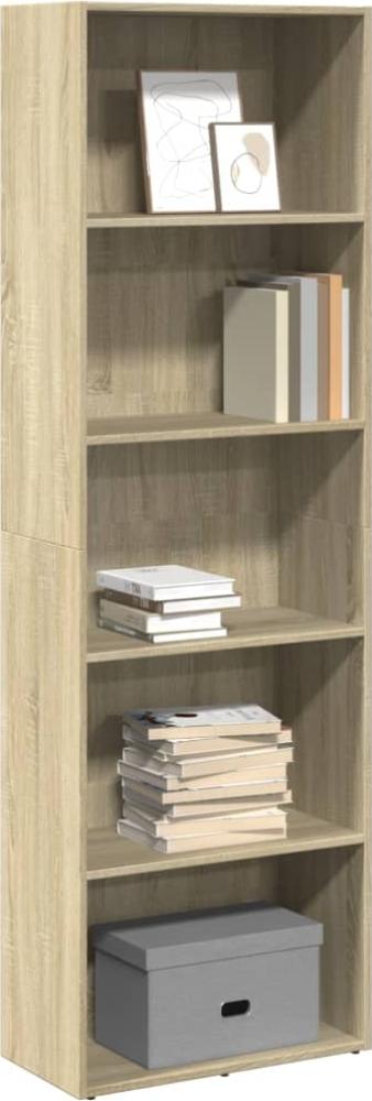 vidaXL Bücherregal Sonoma-Eiche 60x30x189 cm Holzwerkstoff 857919 Bild 1