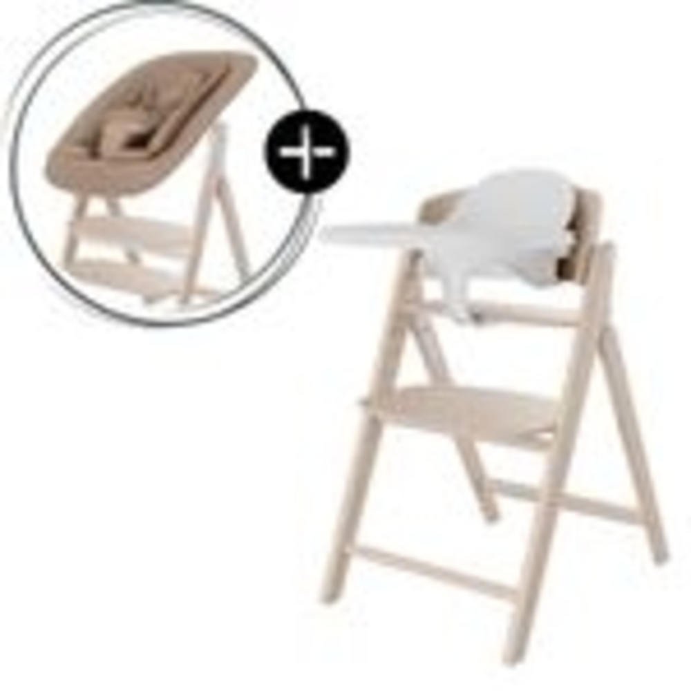 Cybex Click & Fold 4-in-1 Hochstuhl (inkl. Bouncer, Babyset u. Tablet) All Natural Bild 1