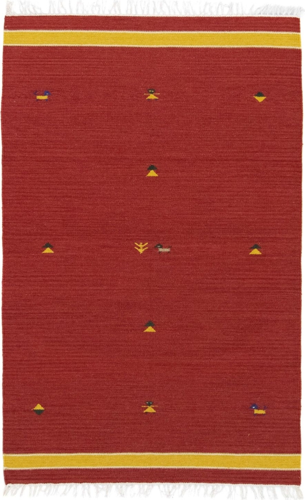 Morgenland Kelim Teppich - Trendy - 180 x 120 cm - rost Bild 1