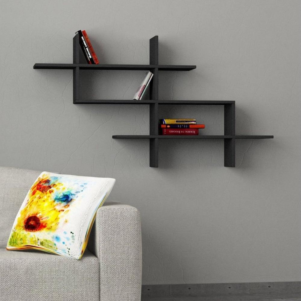 Decortie Wandregal Halic, Wandregal Modern Bücherregal Display Unit, 150 x 22 x 82 cm Bild 1