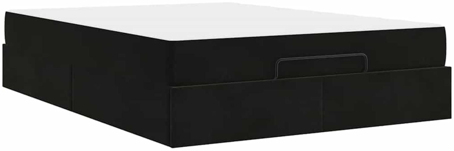 vidaXL Bettgestell Schwarz 160 x 200 cm Samt 3399572 Bild 1