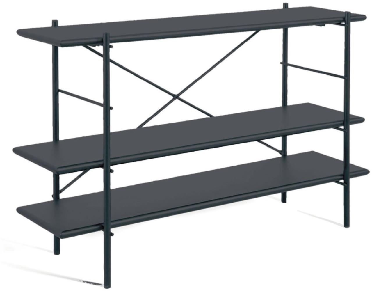 Outdoor Regal Etagere 120x34x80 cm schwarz NE Bild 1