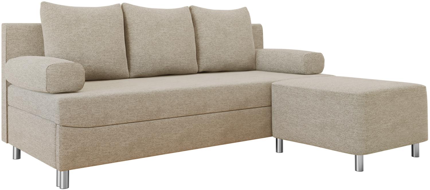 Schlafsofa Dover (Sofa mit Polsterhocker, Farbe: Matana 17) Bild 1