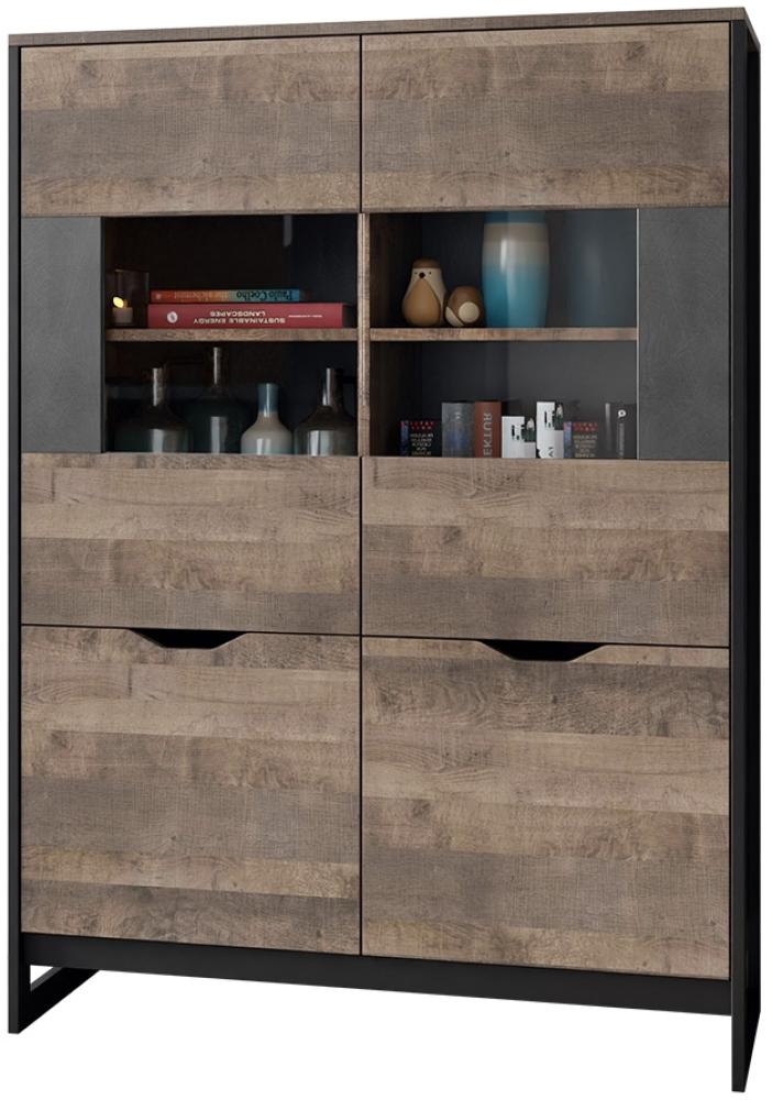 Vitrine klein Arnila B, Farbe: Sand Grange Eiche / Matera Bild 1