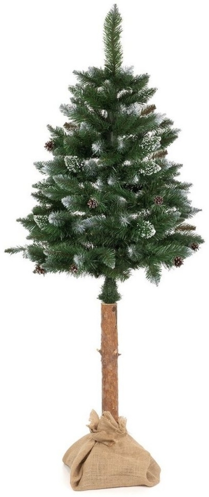 Moritz Künstlicher Weihnachtsbaum 180 cm auf Stamm mit Schnee, Nordmanntanne, Nordmanntannen Optik Christbaum Tannenbaum Dekobaum Kunstbaum Bild 1