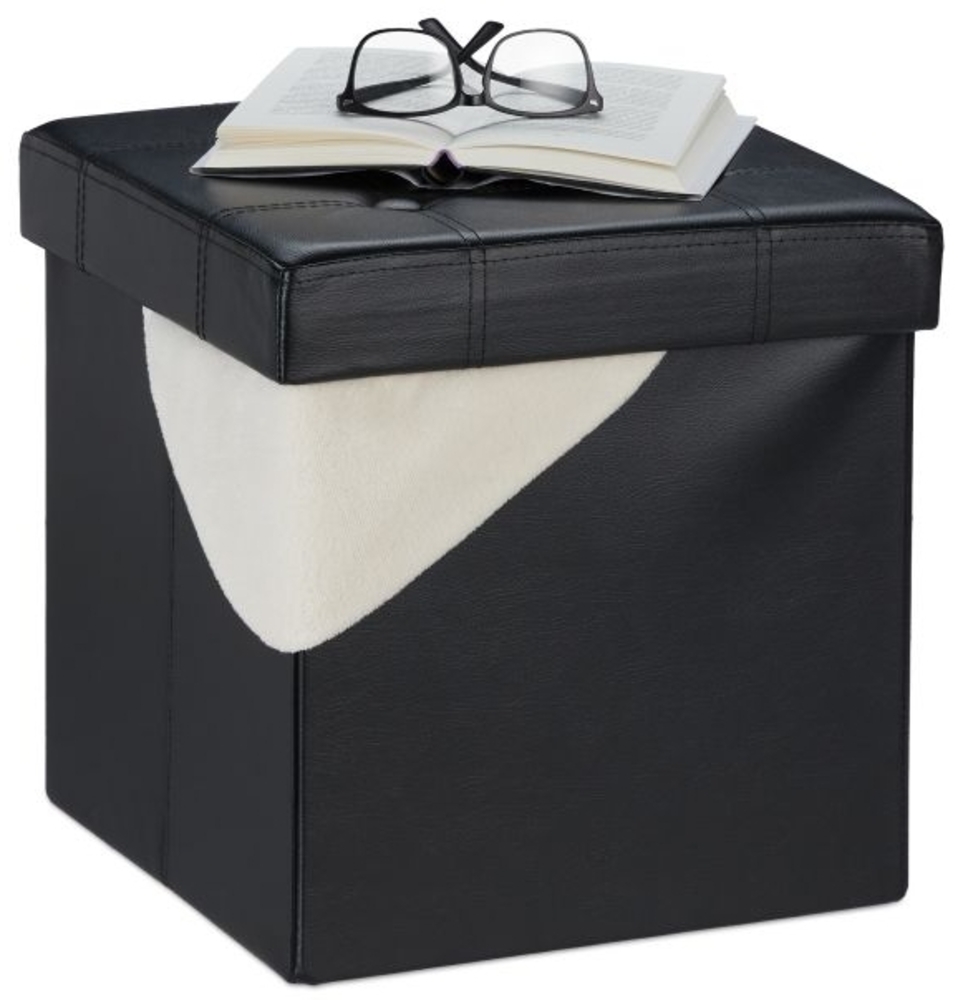 Kunstleder Sitzhocker mit Stauraum 10034411_46 Bild 1