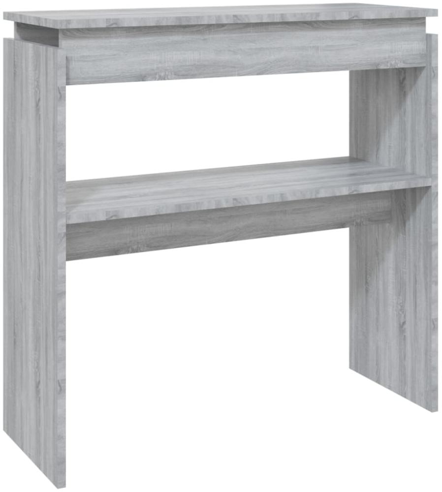 vidaXL Konsolentisch Grau Sonoma 80x30x80 cm Holzwerkstoff 815217 Bild 1