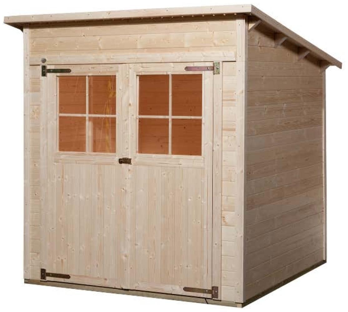 WEKA Gartenhaus 325 Gr. 1 19 mm 222x192 Gerätehaus aus Holz Geräteschrank mit 19 mm Wandstärke Gartenhaus Bild 1