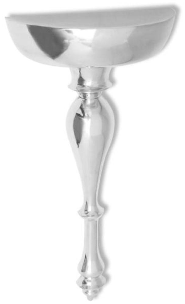 vidaXL Wandkonsole Regal/Ablage Silbern 35 x 17 x 81 cm Aluminium Bild 1