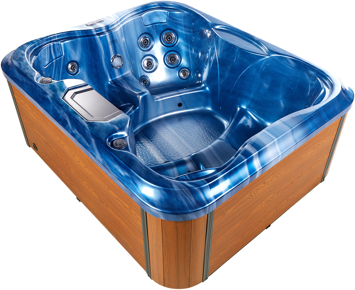 Whirlpool Outdoor blau mit LED rechteckig 215 x 180 cm ARCELIA Bild 1