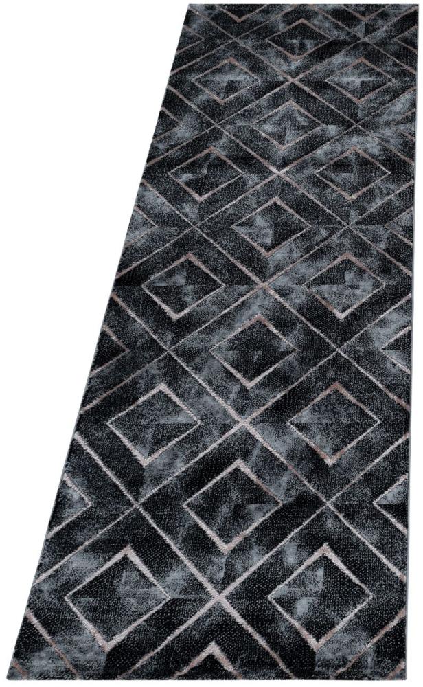 Kurzflor Teppich Nauro Läufer - 80x250 cm - Bronzefarbe Bild 1