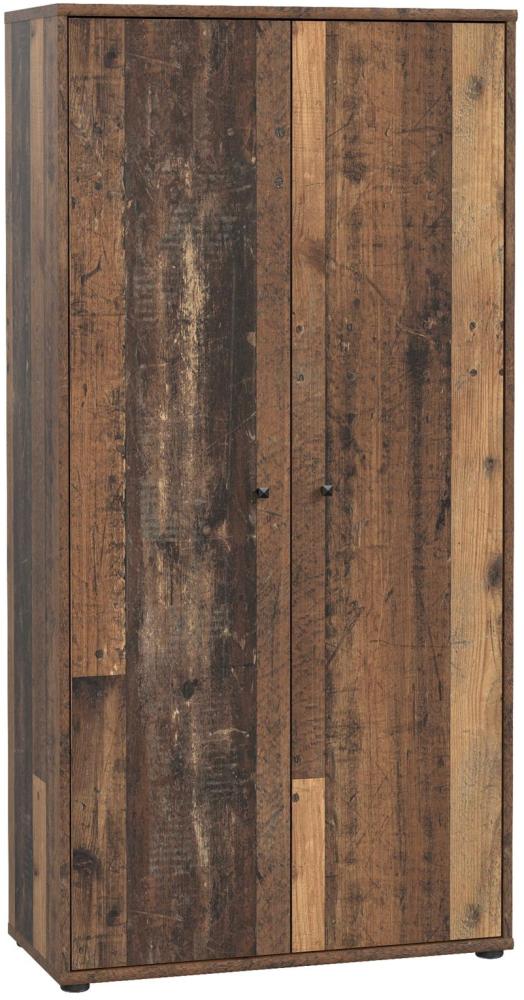 Aktenschrank >Tembi< in Old Wood Vintage - 73,7x149,5x34,8cm (BxHxT) Bild 1