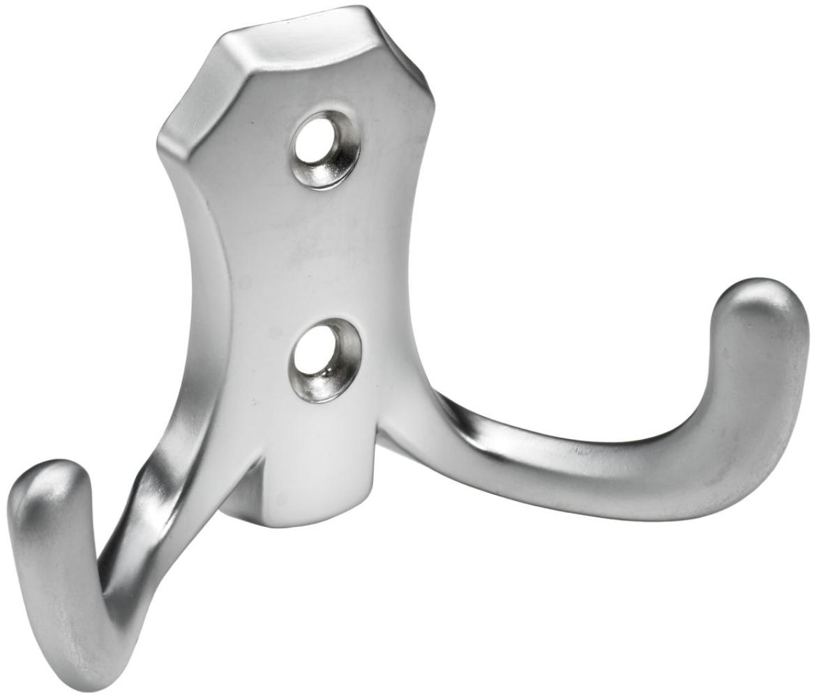 Hettich Mantelhaken 4,7 x 7,7 x 3 cm Aluminium-Optik - 1 Stück Bild 1