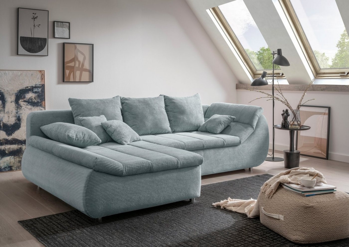 INOSIGN Ecksofa Imola L-Form, wahlweise mit Bettfunktion Bild 1