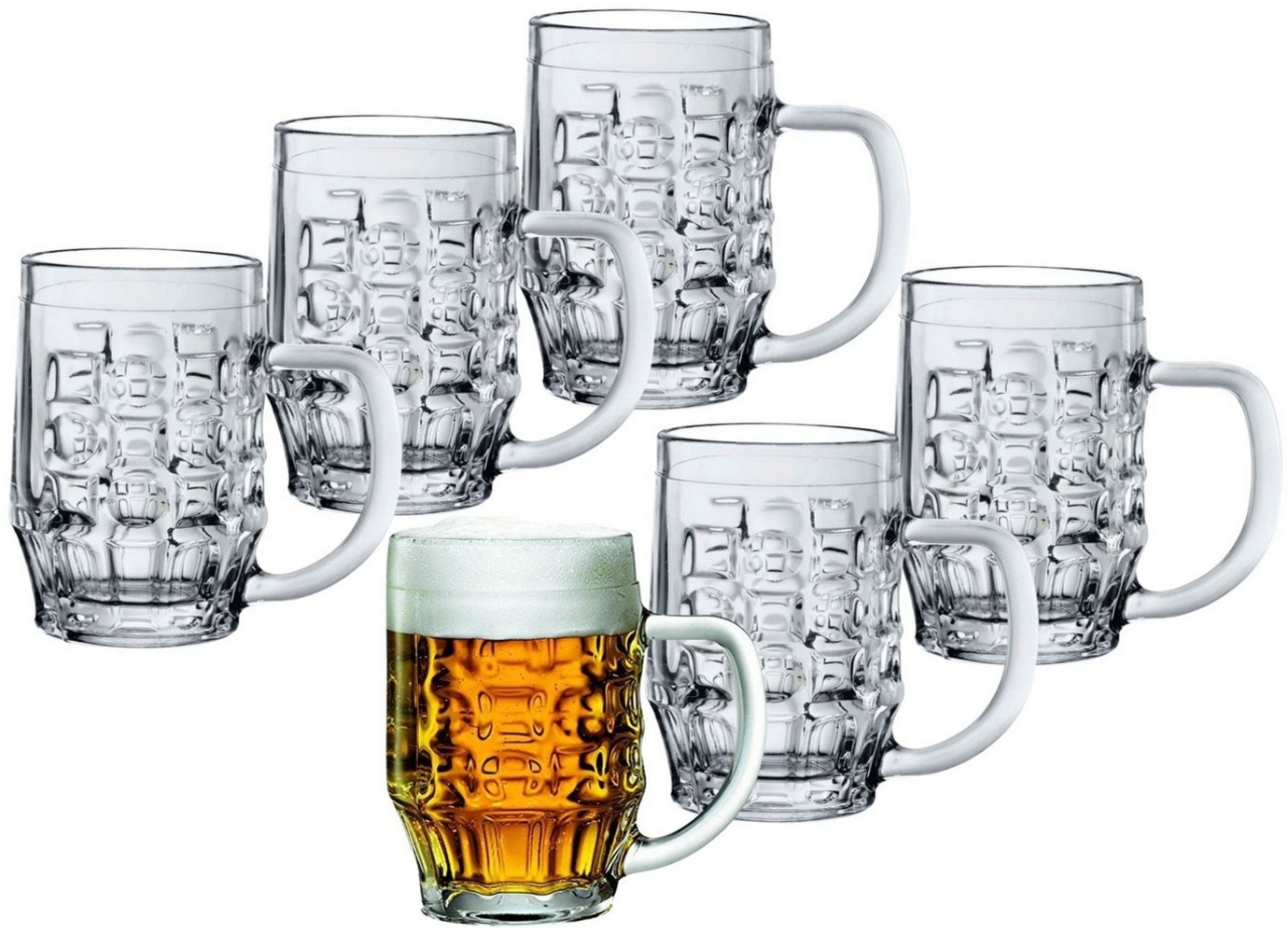 Bormioli Rocco Bierkrug Bierseidel Malles 0,25L geeicht 6 Stück Bild 1