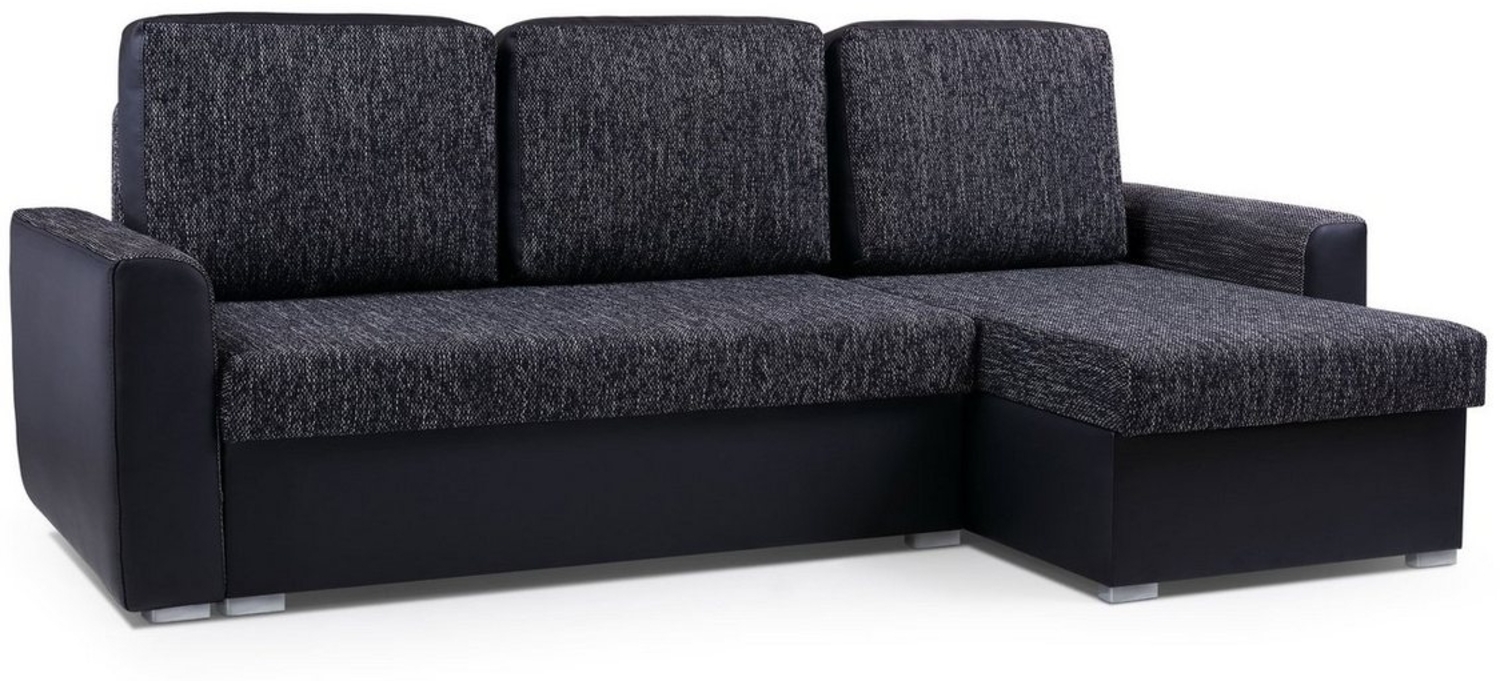 MOEBLO Ecksofa SILVA, Eckcouch mit Bettfunktion Couch L-Form Polstergarnitur Wohnlandschaft Polstersofa mit Universelle Ottomane Couchgranitur Sofa, mit Schlaffunktion und Bettkasten, - (BxHxT): 237x89x90 cm Bild 1