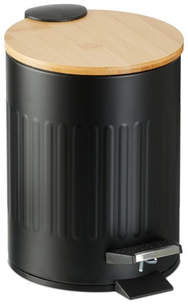 Bad Mülleimer 3 l mit Bambusdeckel Bild 1