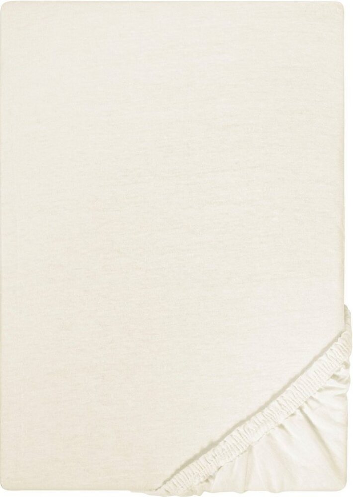 Castell Jersey-Stretch-Spannbetttuch 0077113, natur, 1x 90x190 cm - 100x200 cm Bild 1