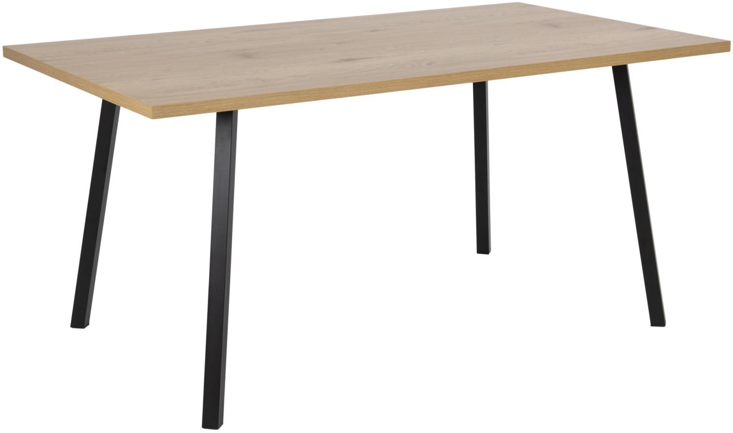 Cers Esstisch Wildeiche Dekor schwarz 160x90 Bild 1