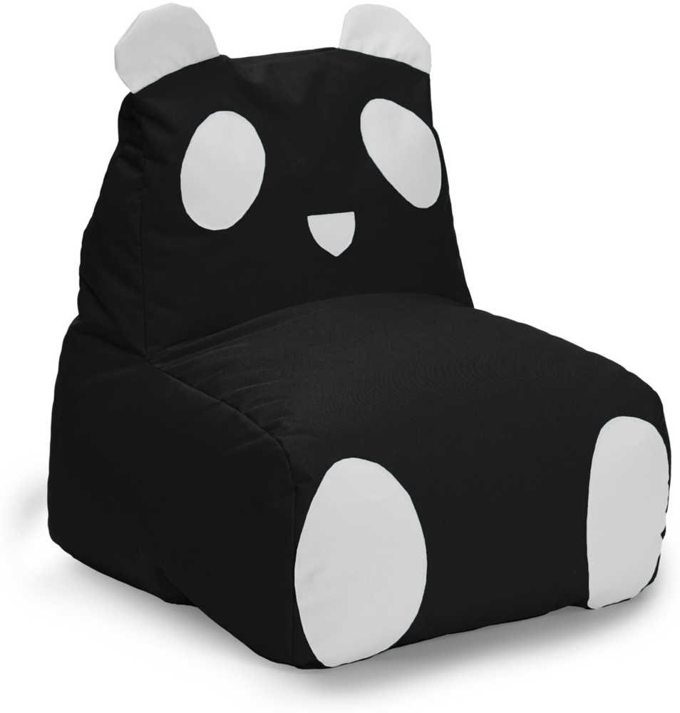 LUMALAND Kindersitzsack Animal Line Panda (180 L) - indoor & outdoor - Schwarz/Weiß Bild 1