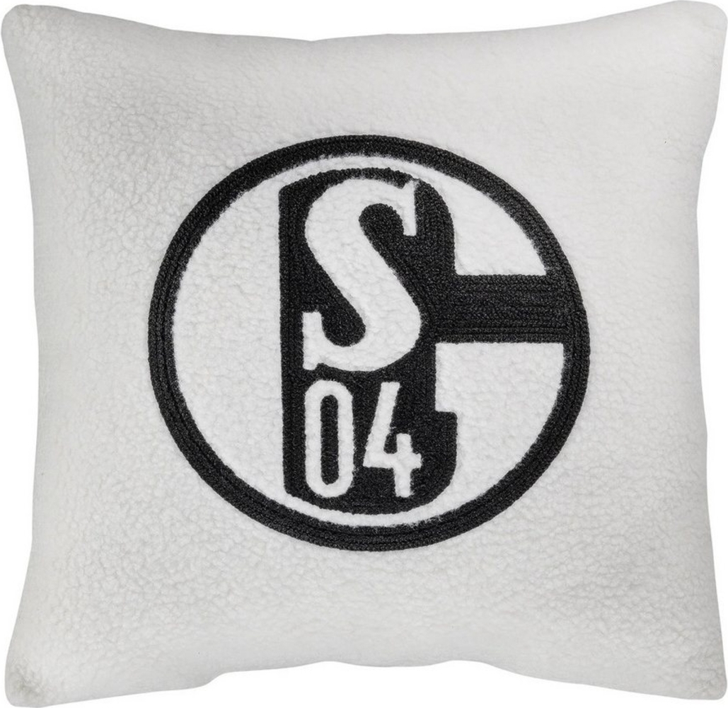 FC Schalke 04 Dekokissen Schalke 04 Kissen Sachafoptik beige Bild 1