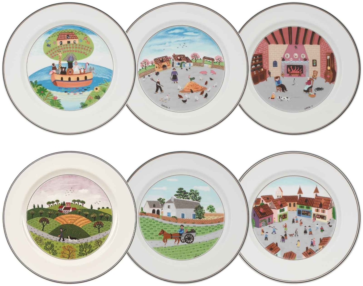 Villeroy & Boch Design Naif Speiseteller ø 27 cm Kollektion 6er Set Bild 1