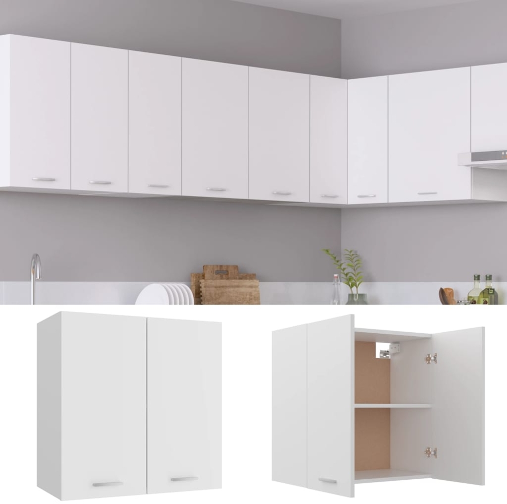 vidaXL Hängeschrank Lyon Weiß 60x31x60 cm Holzwerkstoff 801268 Bild 1