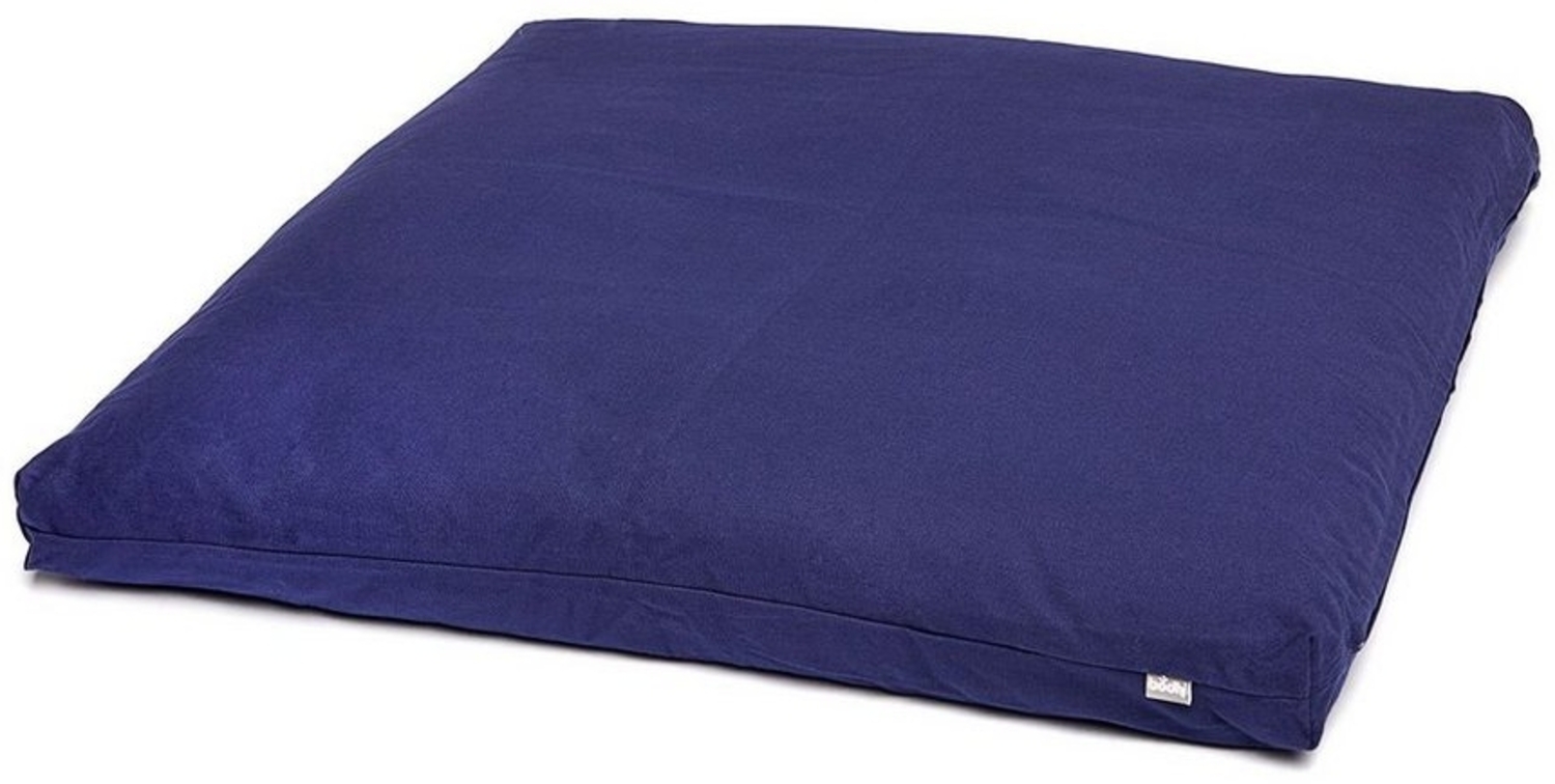 bodhi Meditationskissen Meditationsmatte Zabuton BASIC 80 x 80 cm dunkelblau Bild 1