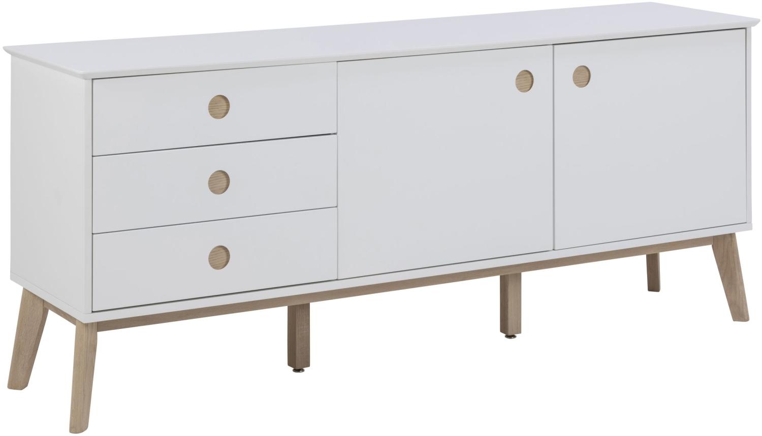 Sideboard Carl weiß Eiche Kommode Highboard Anrichte Esszimmer Schrank Bild 1