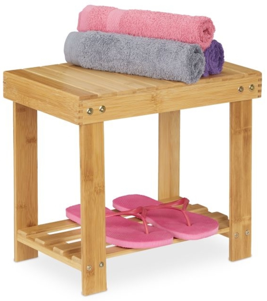 Große Fußbank aus Bambus 10033876 Bild 1