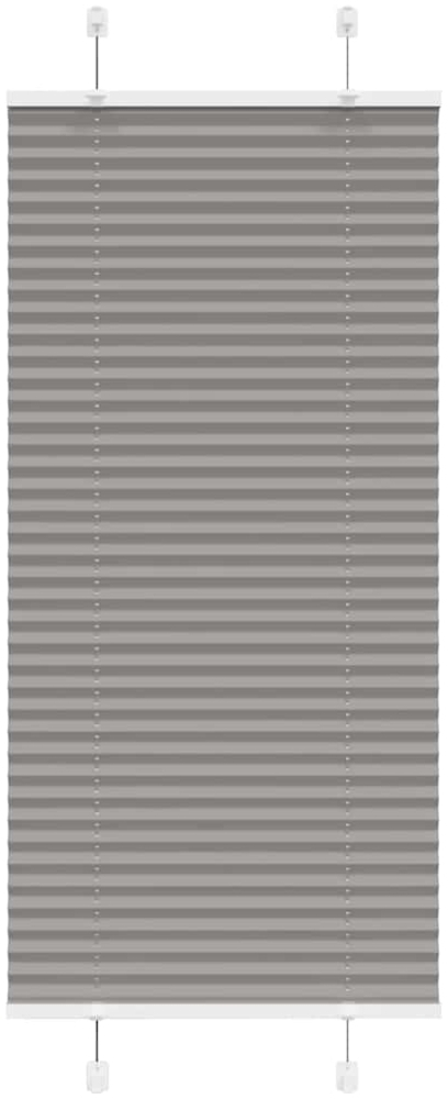 vidaXL Plissee Anthrazit 65x100 cm Stoffbreite 64,4 cm Polyester 4015068 Bild 1