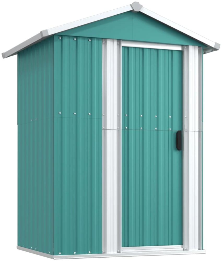 vidaXL Geräteschuppen Grün 126x97,5x177 cm Verzinkter Stahl 316233 Bild 1
