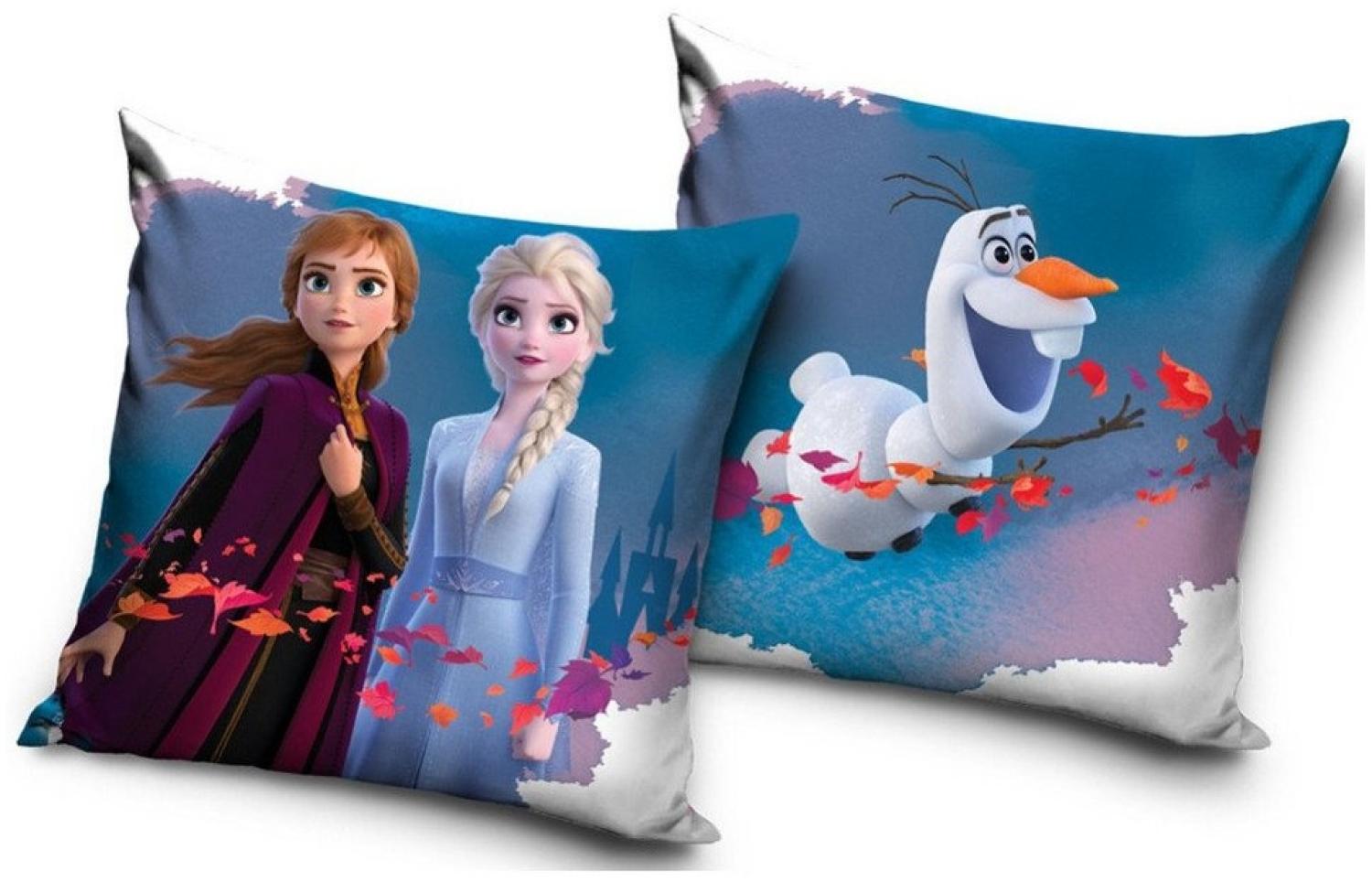 Disney Frozen Kissenbezug Disney Frozen die Eiskönigin Kissenbezug Maße ca. 40 x 40 cm, (1, 1, 1, 1 Stück) Bild 1