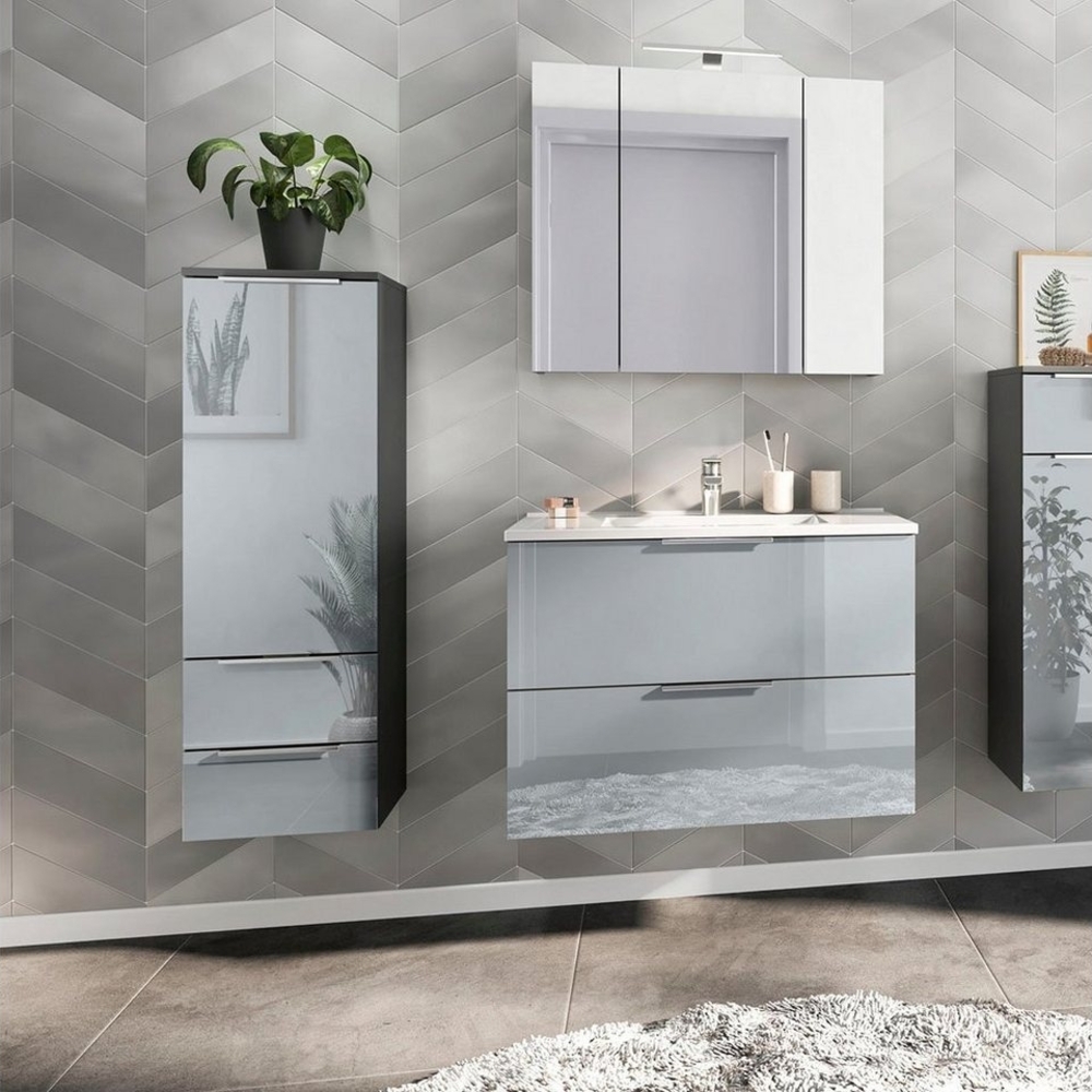 GERMANIA Badmöbel-Set Oakland, (3-St), inkl. WT-Unterschrank, Spiegelschrank und Mediumschrank Bild 1