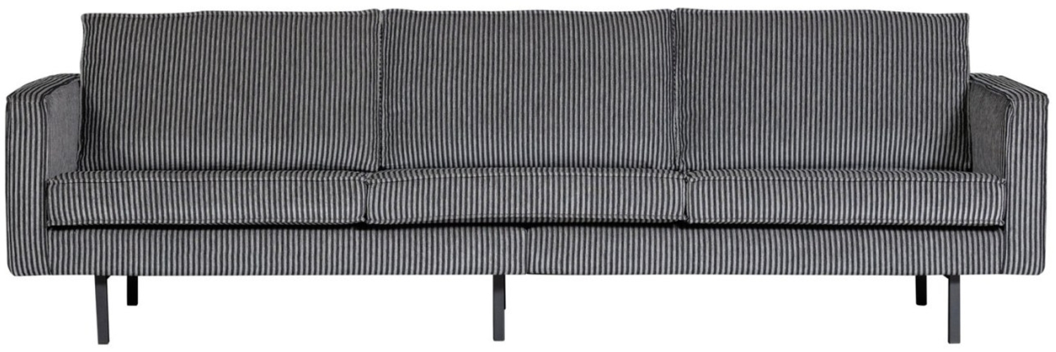 Sofa Rodeo 3 Sitzer aus Stoff, Schwarz/Grau Bild 1