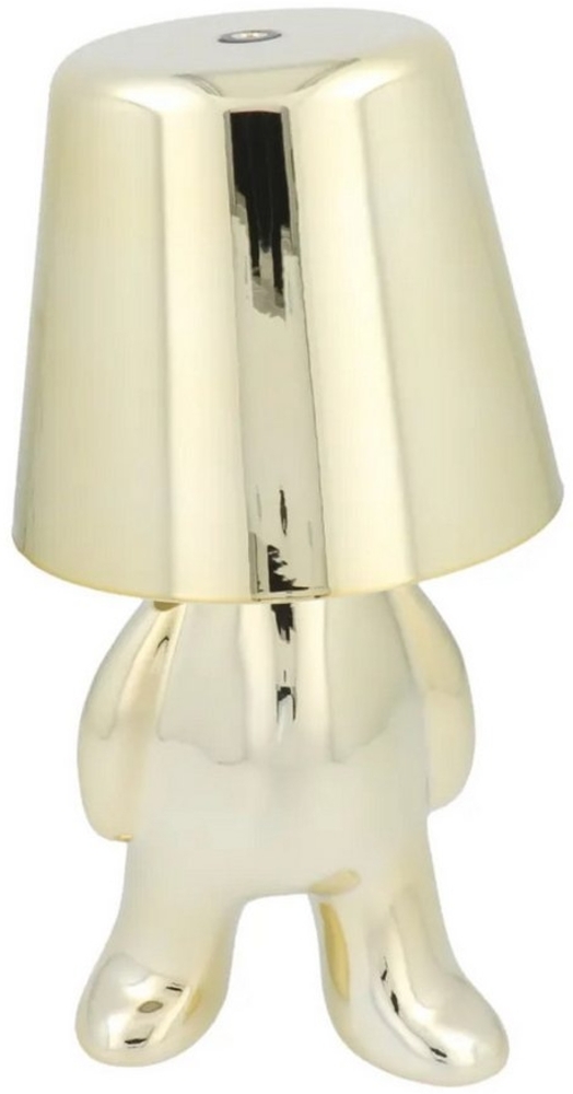 Tischlampe in Gold Nachttisch LED Beleuchtung stehender Mann 2700–6500 K Bild 1