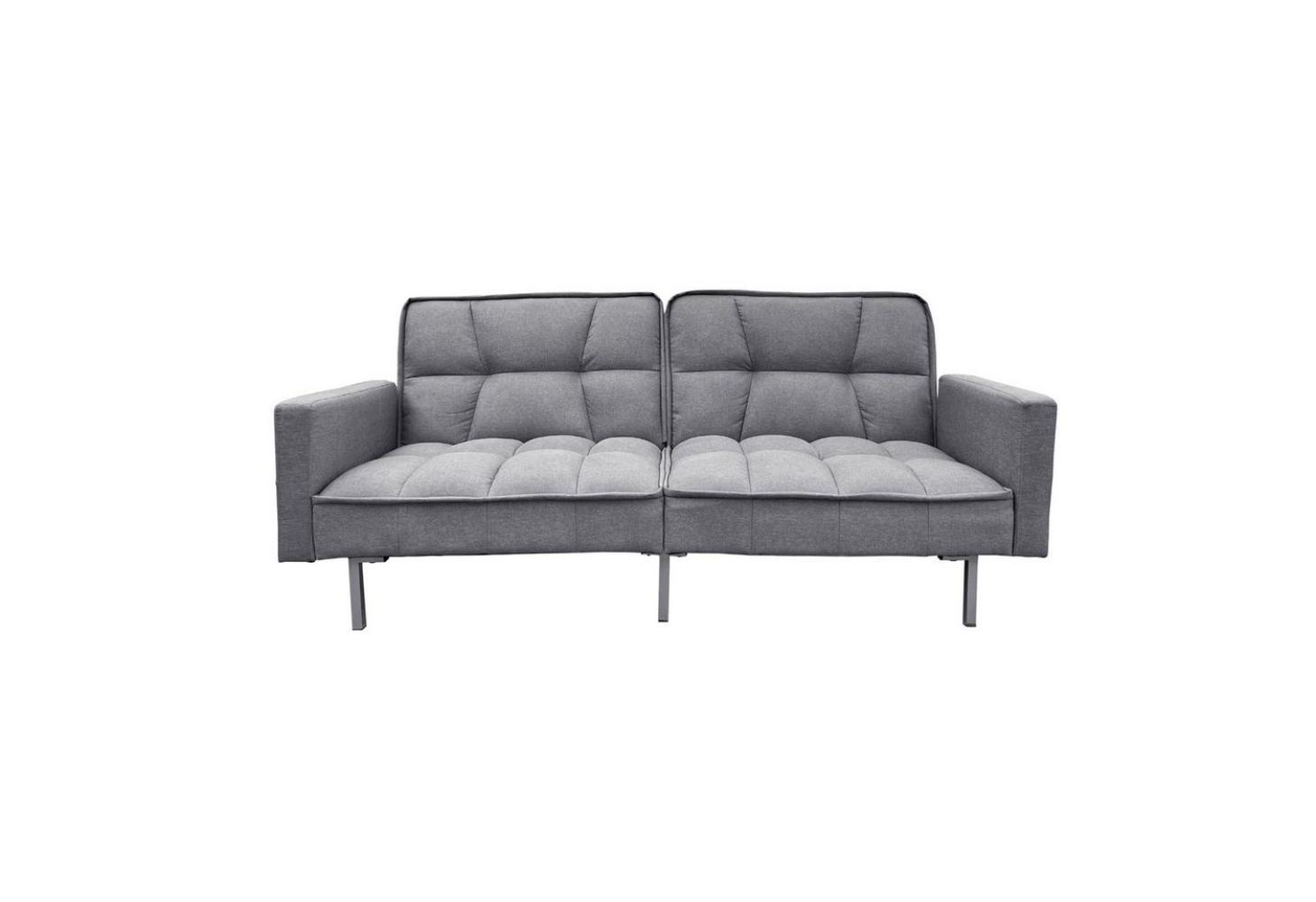 HTI-Living Schlafsofa Schlafsofa Brigga Leinen Grau, Stück 1 Teile, Funktionscouch inklusive 2 Zierkissen Bild 1