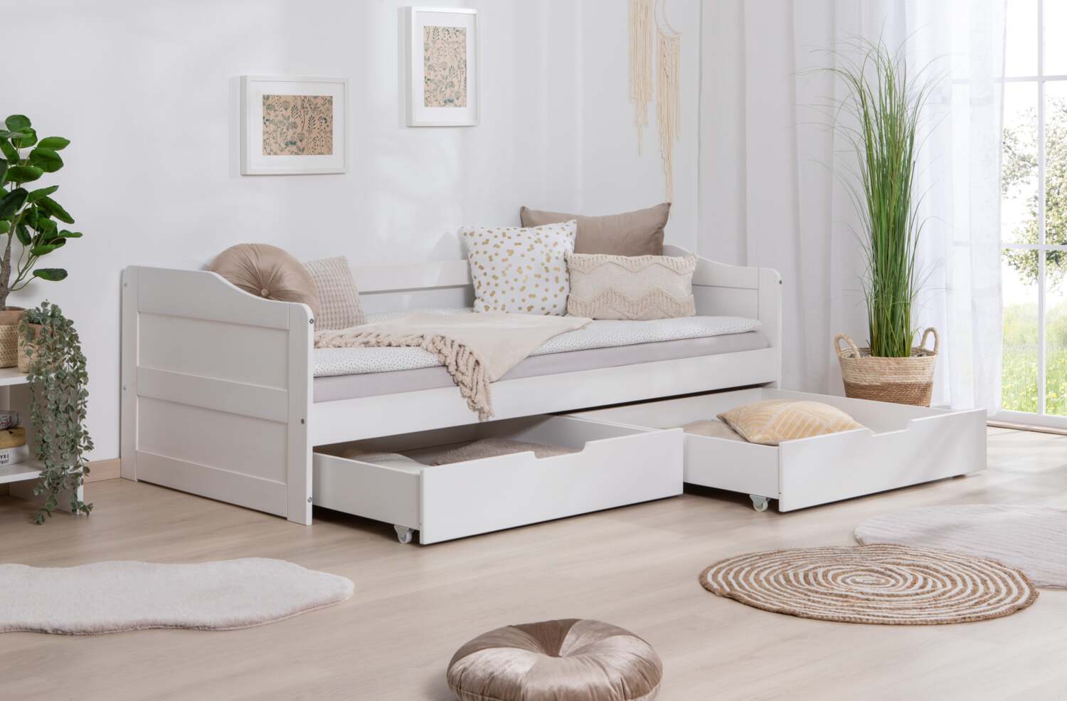 Funktionsbett Sofabett "Melinda" 90x200 Kiefer massiv Bild 1