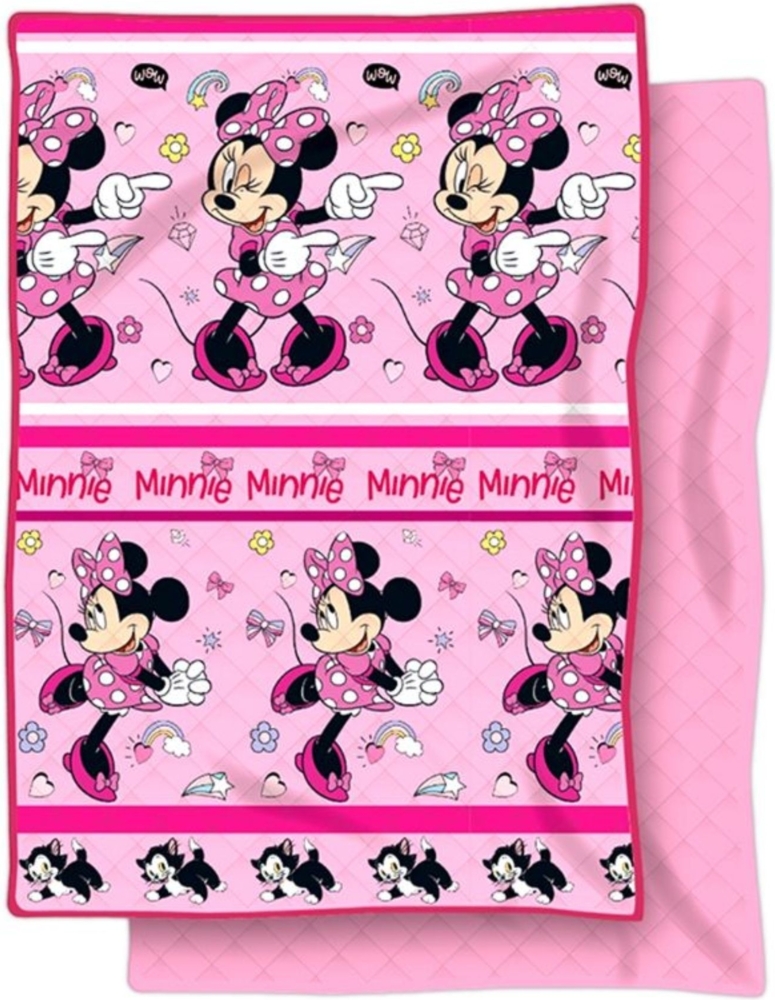 Minnie Mouse Bettdecke 250x150 cm Perfekte Tagesdecke für das Kinderzimmer Bild 1